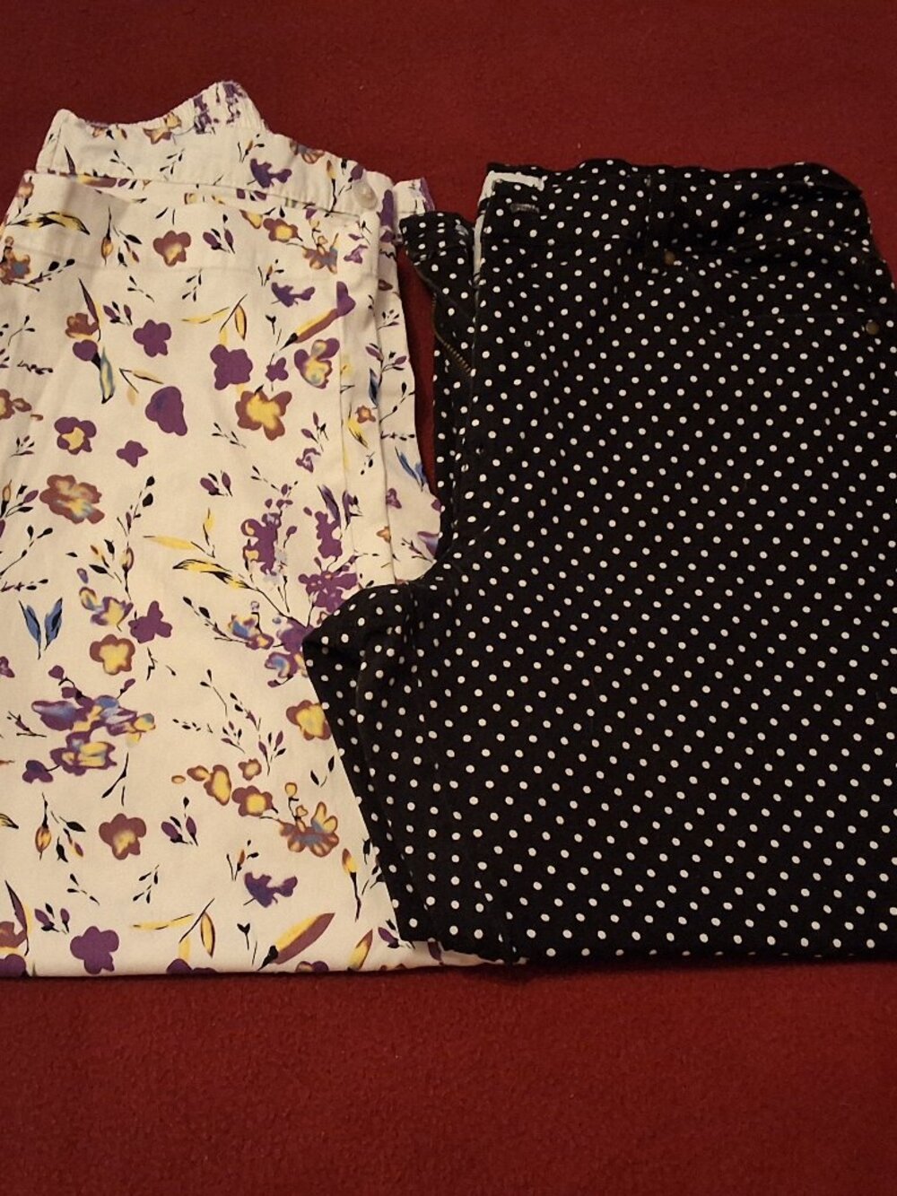 Lot of 2 Capris Women’s Size 8 & Medium multi color